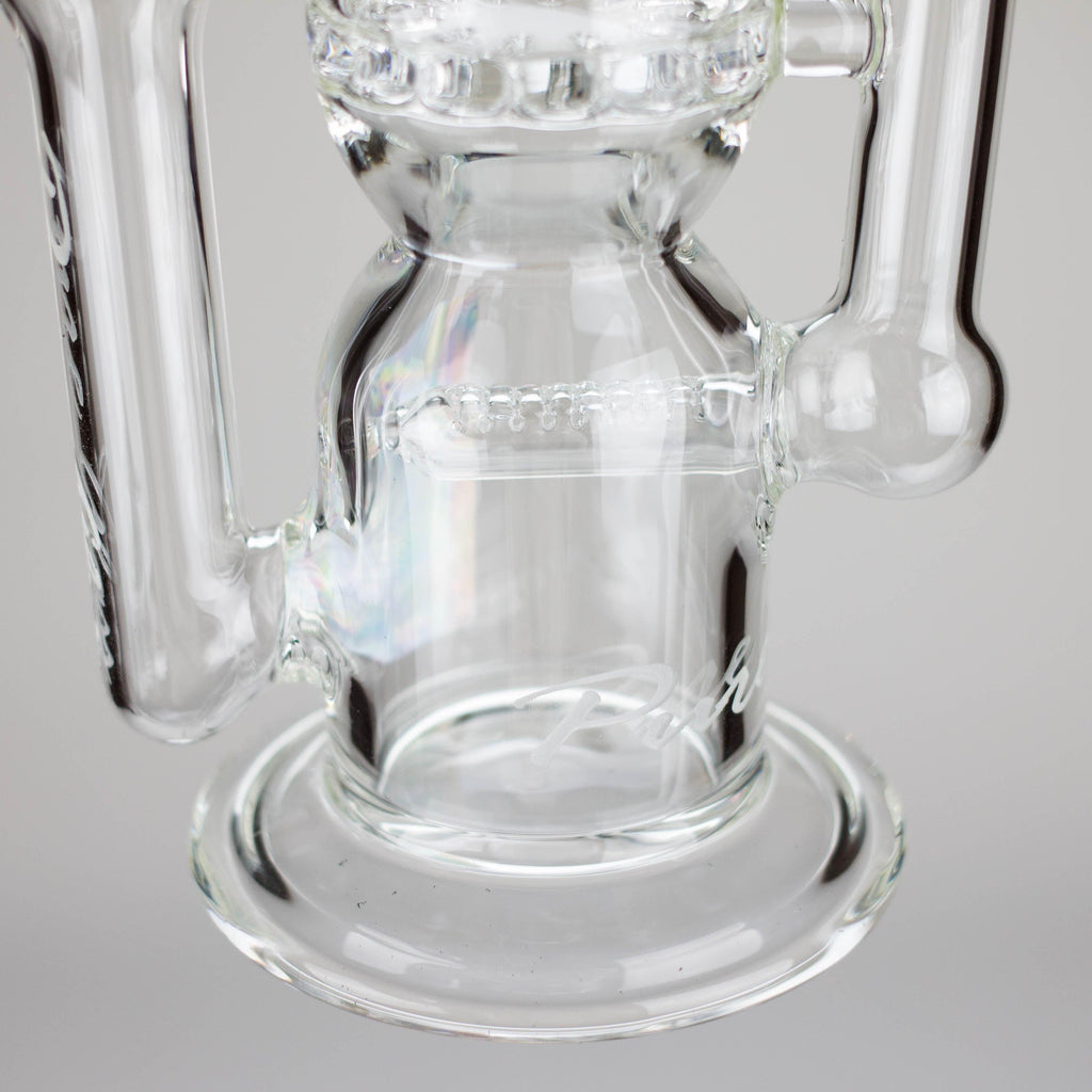 Pure Glass | 12" Infinity Recycler - Flower and Dab
