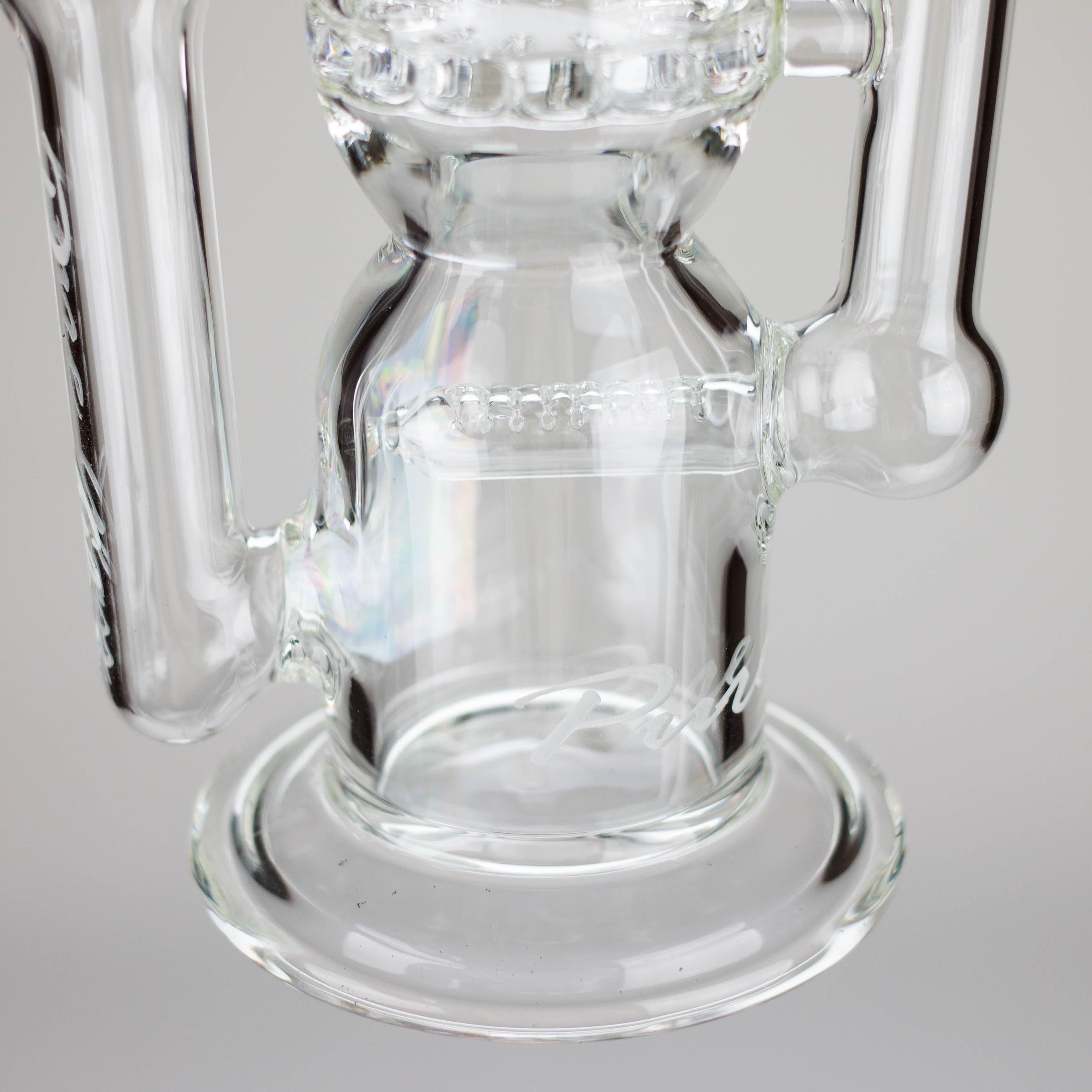 Pure Glass | 12" Infinity Recycler - Flower and Dab