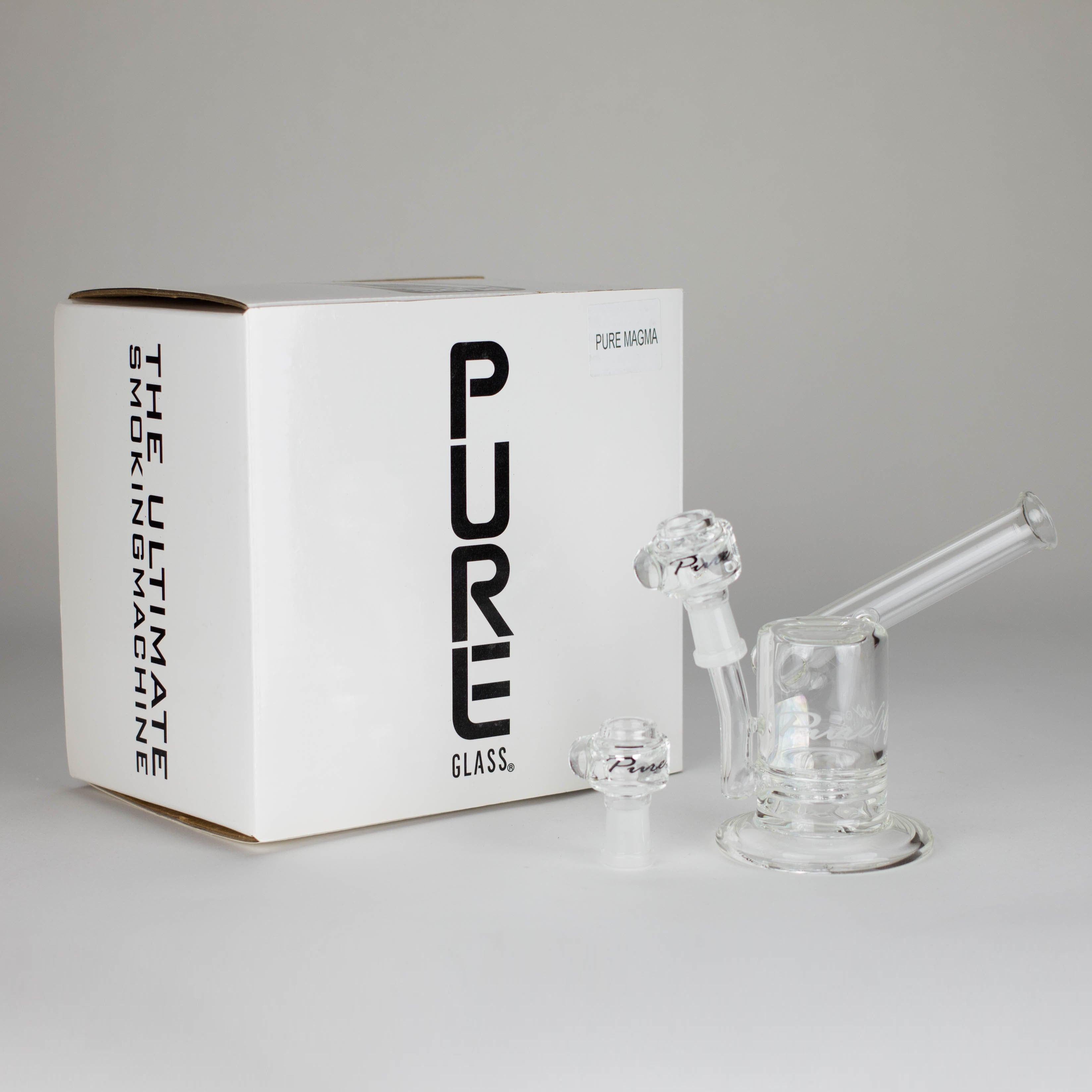 Pure Glass | 5" Magma Ring Perc - Flower and Dab