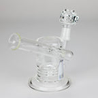 Pure Glass | 5" Magma Ring Perc - Flower and Dab
