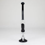10" Dab Rig Recycler M14 - Black and Clear