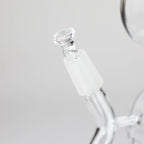 10" Dab Rig Recycler M14 - Black and Clear