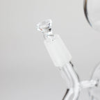 10" Dab Rig Recycler M14 - Black and Clear