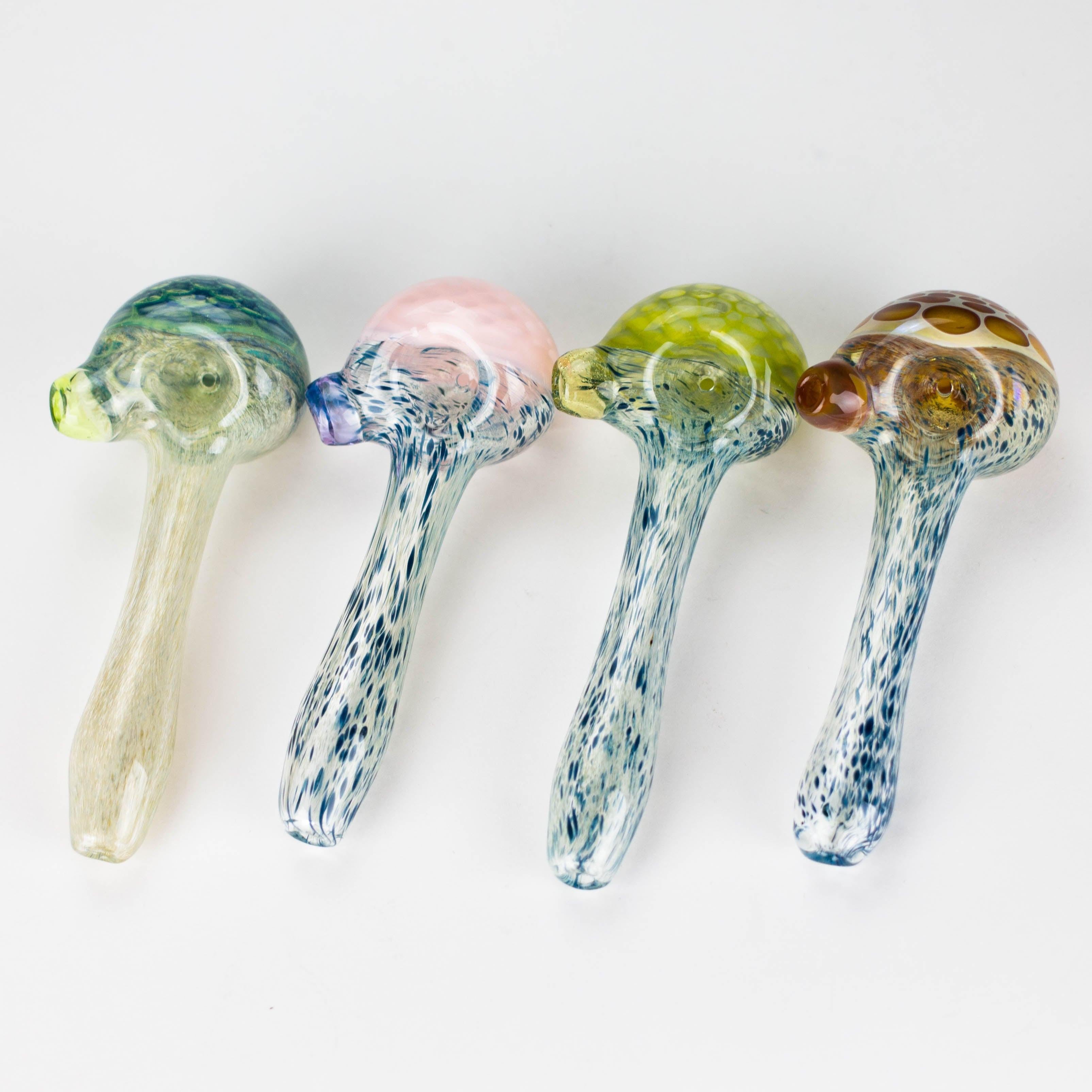 Shine Glassworks | Frit Honeycomb Pipe - Made in Canada Secondary image