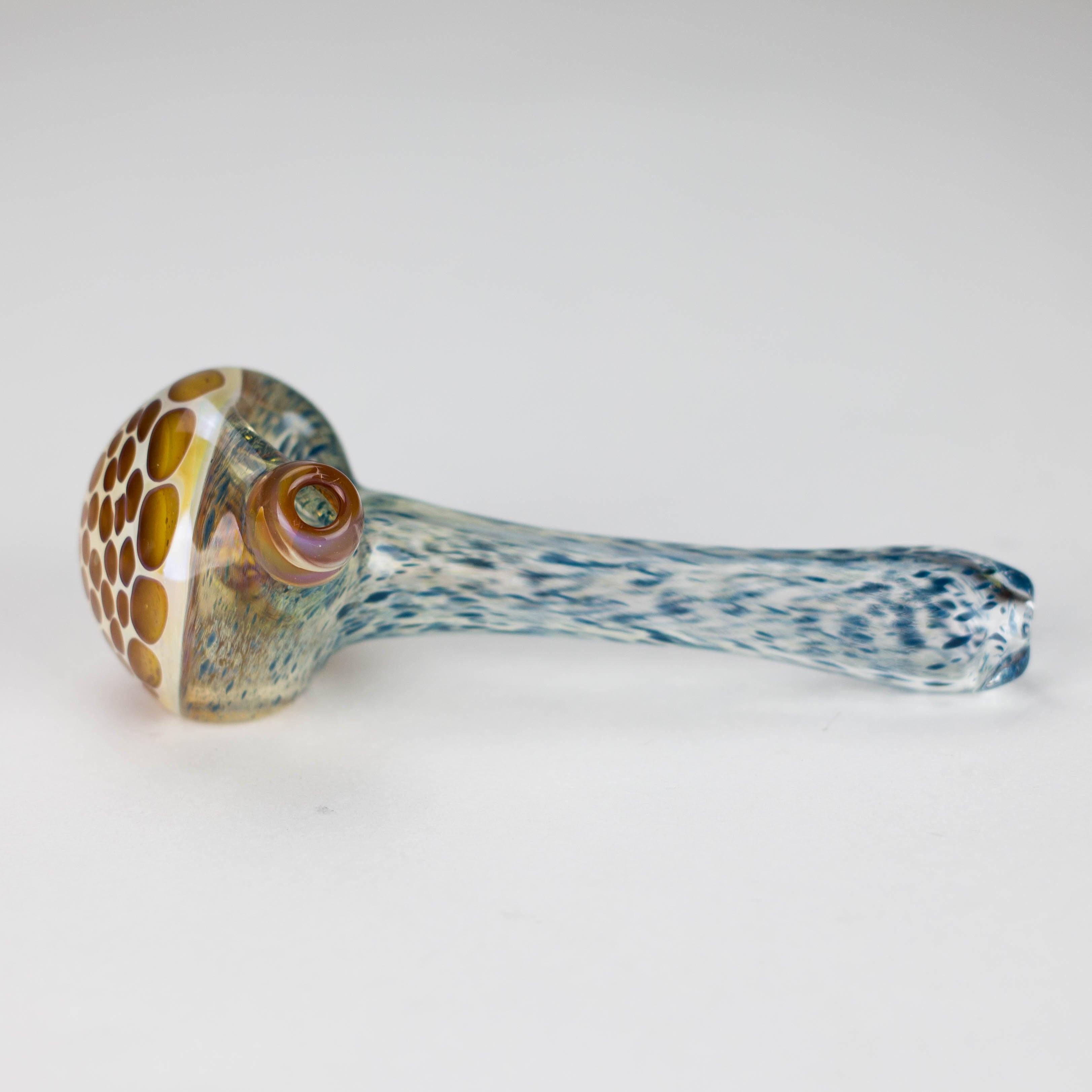 Shine Glassworks | Frit Honeycomb Pipe - Made in Canada
