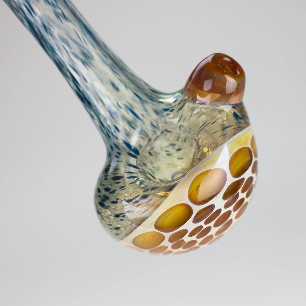 Shine Glassworks | Frit Honeycomb Pipe - Made in Canada