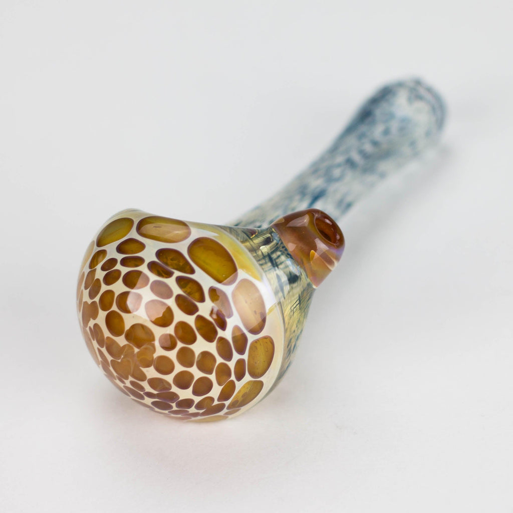 Shine Glassworks | Frit Honeycomb Pipe - Made in Canada