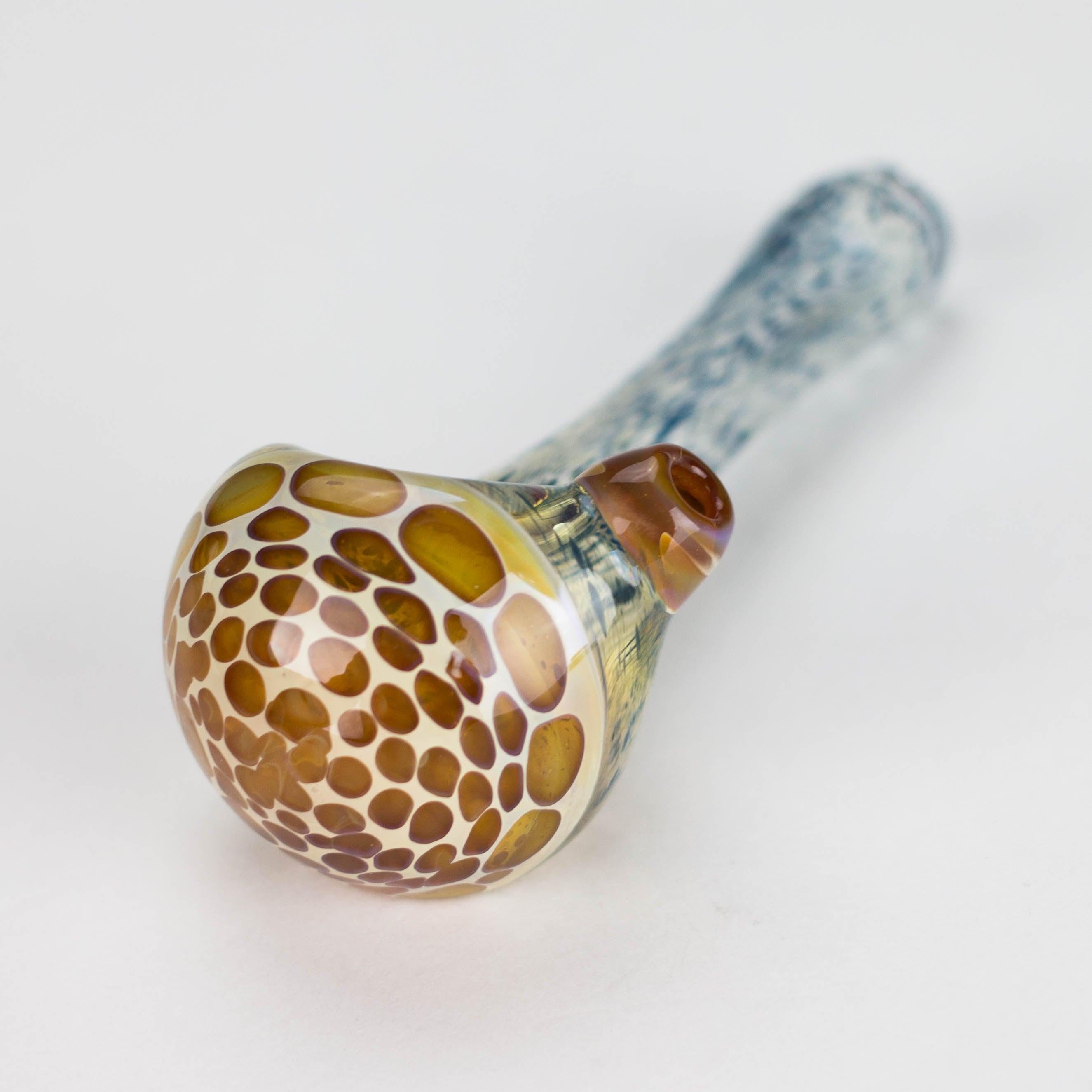 Shine Glassworks | Frit Honeycomb Pipe - Made in Canada