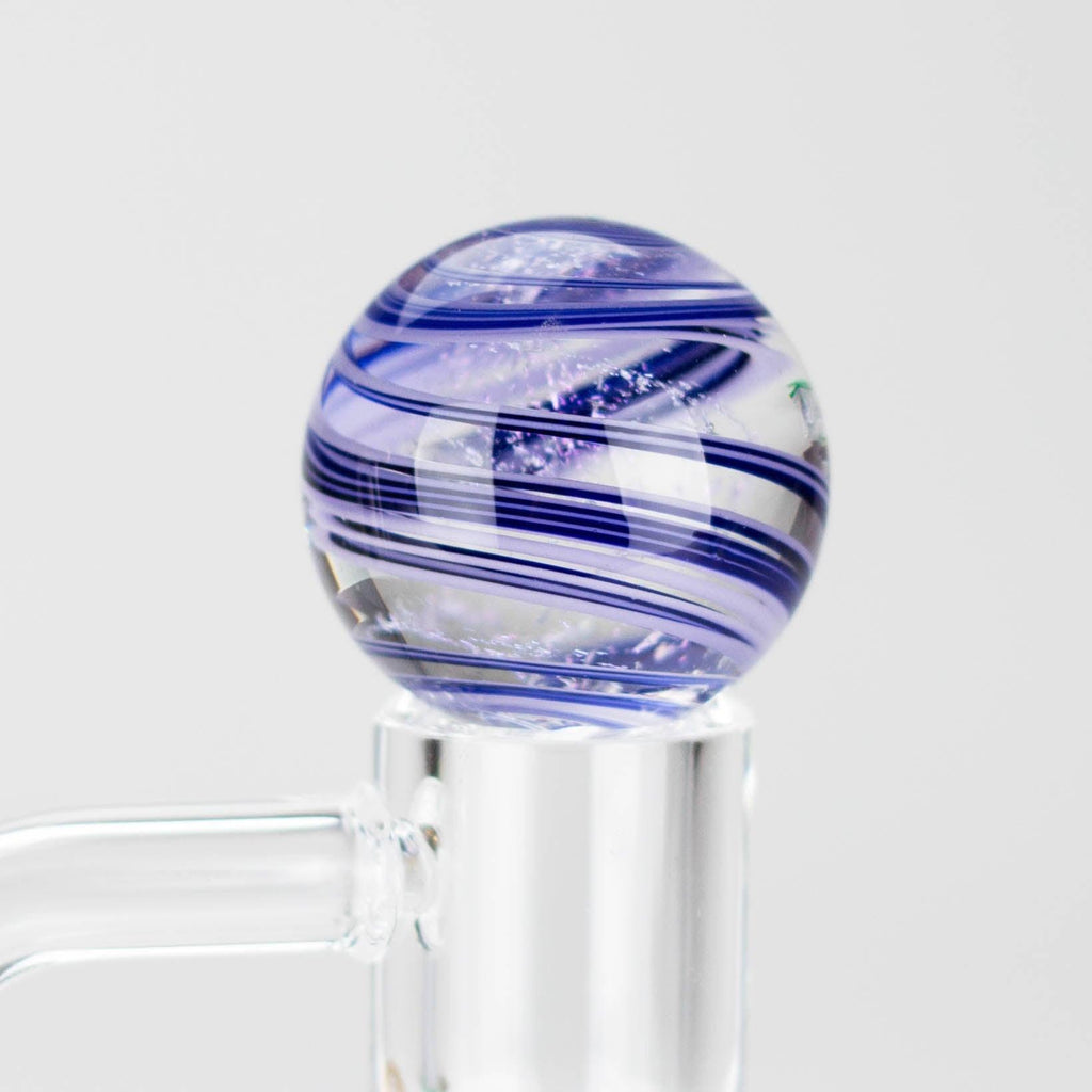 Shine Glassworks | Dicrhoic Swirl Carb Cap marble-Made in Canada