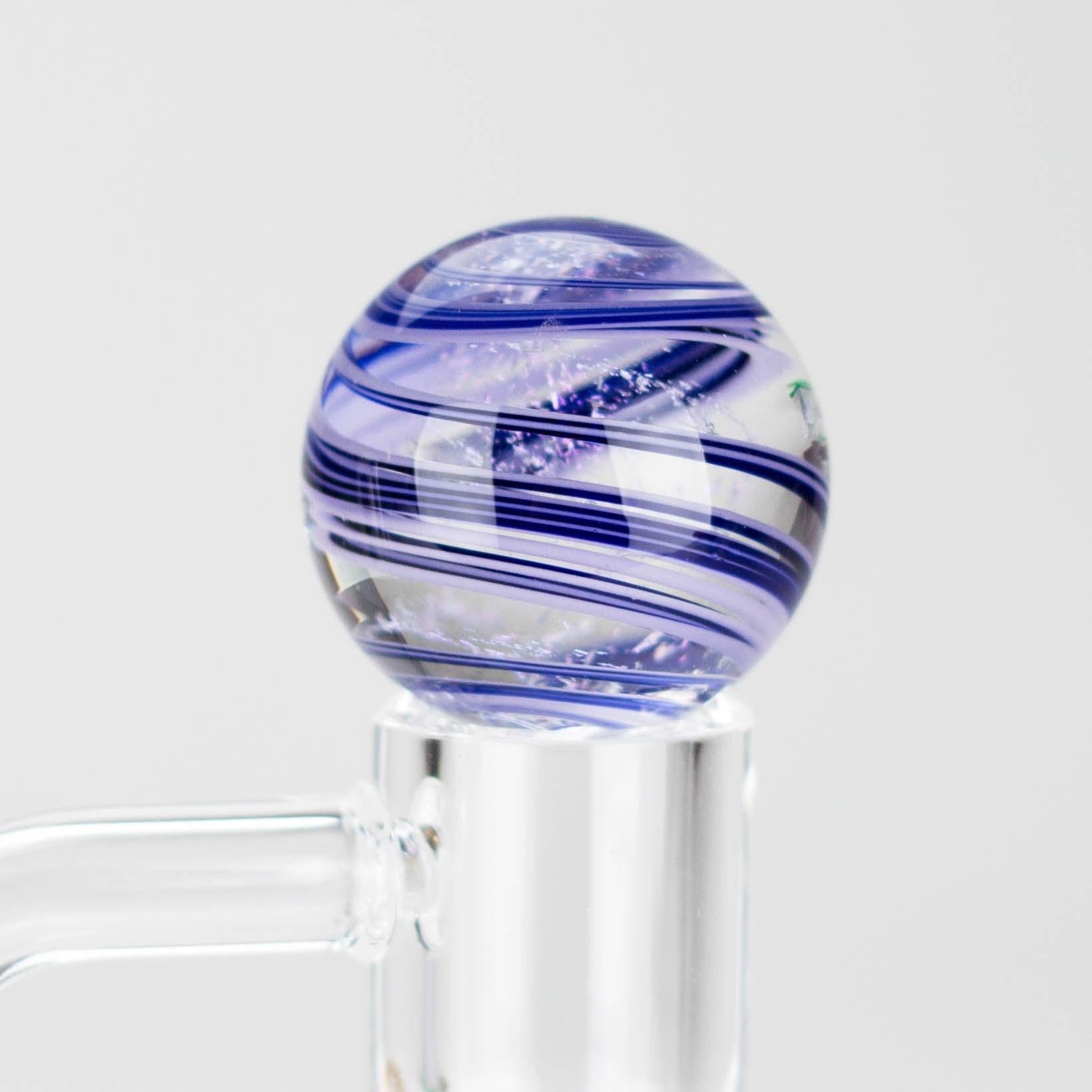 Shine Glassworks | Dicrhoic Swirl Carb Cap marble-Made in Canada