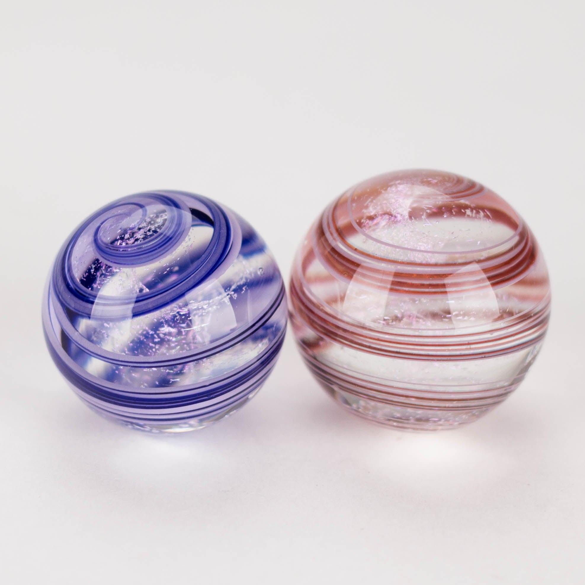 Shine Glassworks | Dicrhoic Swirl Carb Cap marble-Made in Canada Main image