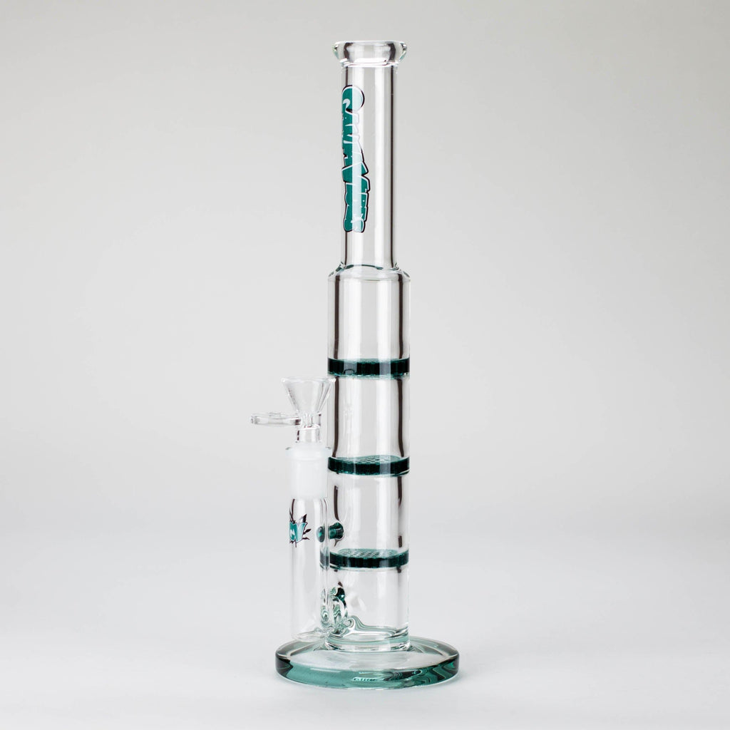 Ganjavibes | 11" Triple Honeycomb Percolator Glass Bong