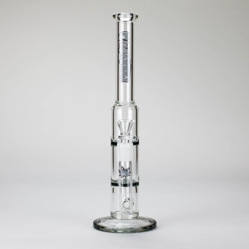 Ganjavibes | 11" Double Honeycomb Percolator Glass Bong