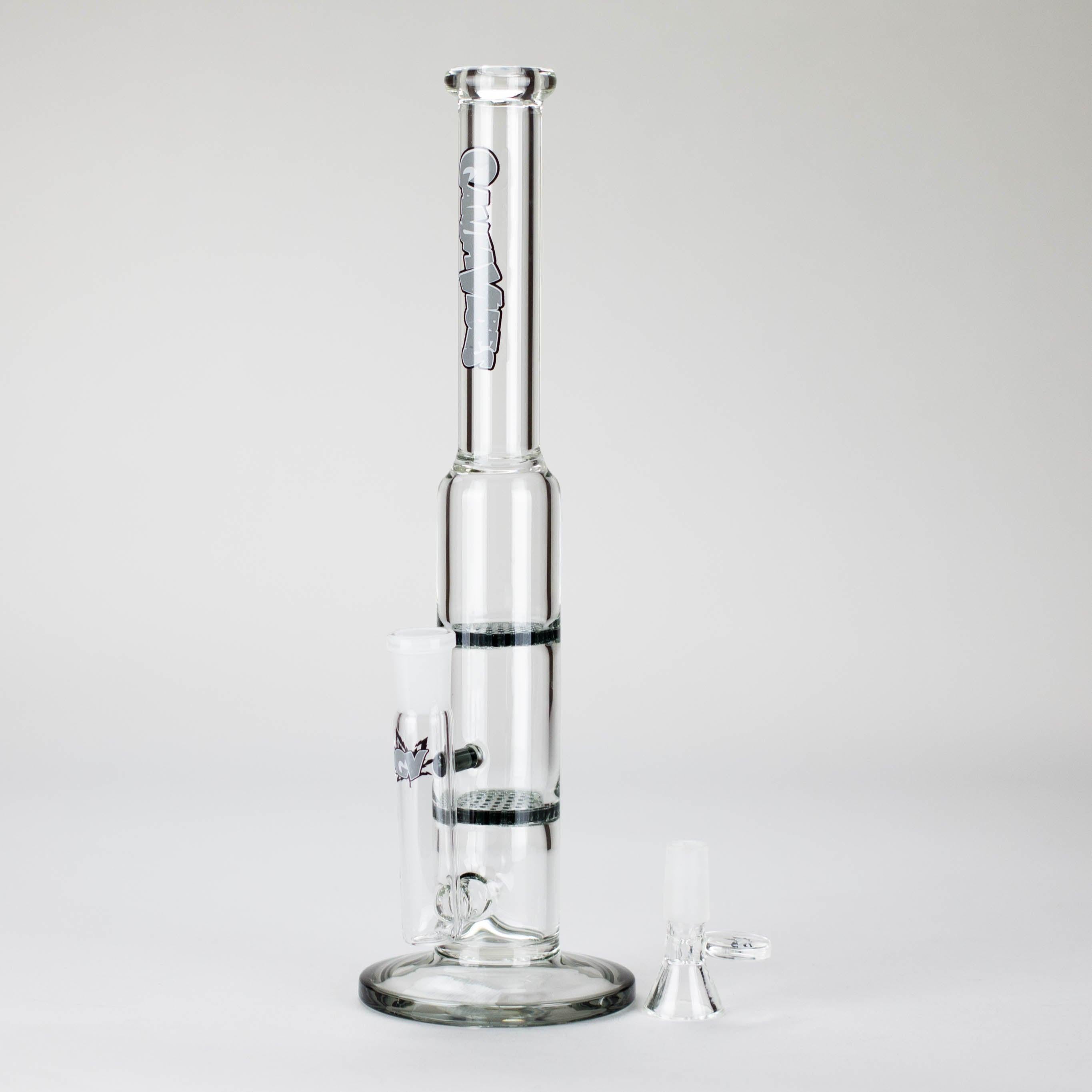 Ganjavibes | 11" Double Honeycomb Percolator Glass Bong Secondary image