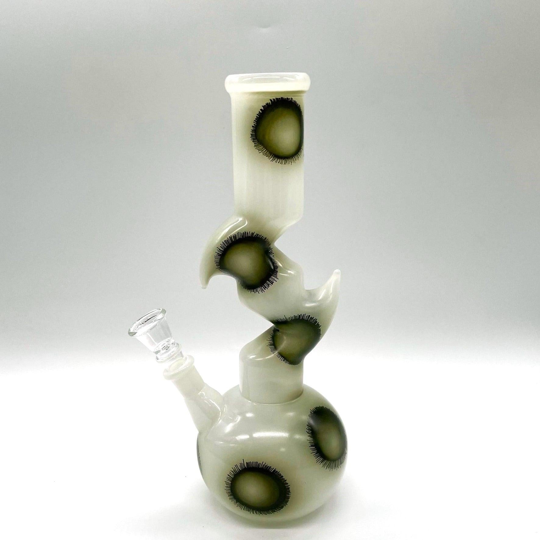 9.5" Flower Designed Bong - Assorted Color [PIP651]
