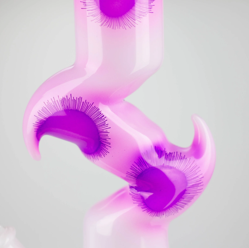 9.5" Flower Designed Bong - Assorted Color [PIP651] Secondary image