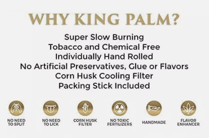 King Palm | Flavor Terpene-Infused Tips Box of 50 Pack [SMK986]