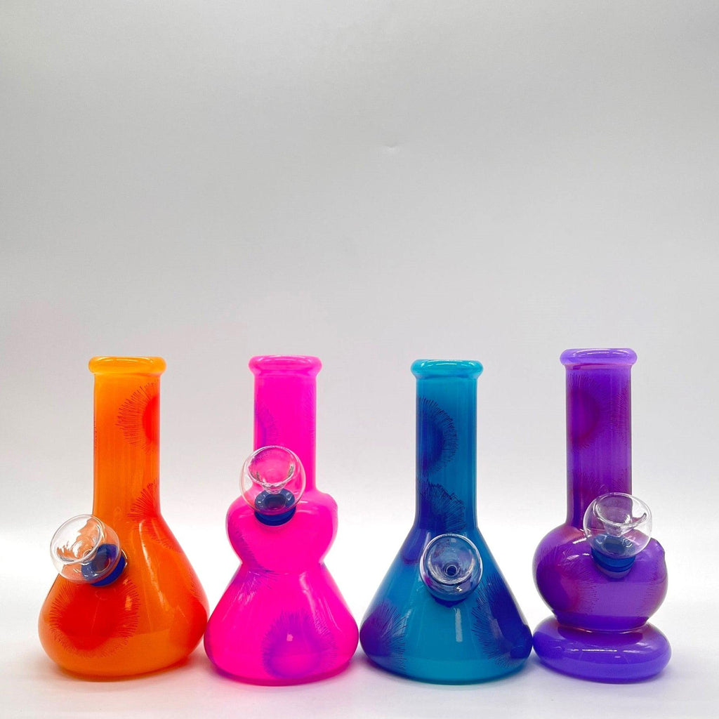 6" Glass Bong - Assorted Color [PIP560]