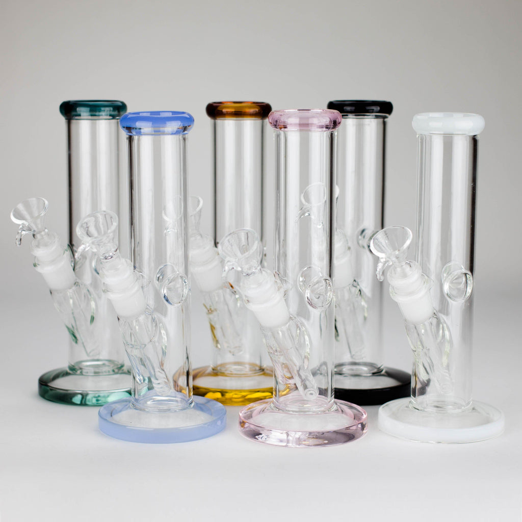 8" Glass Straight Bong [PIP508]