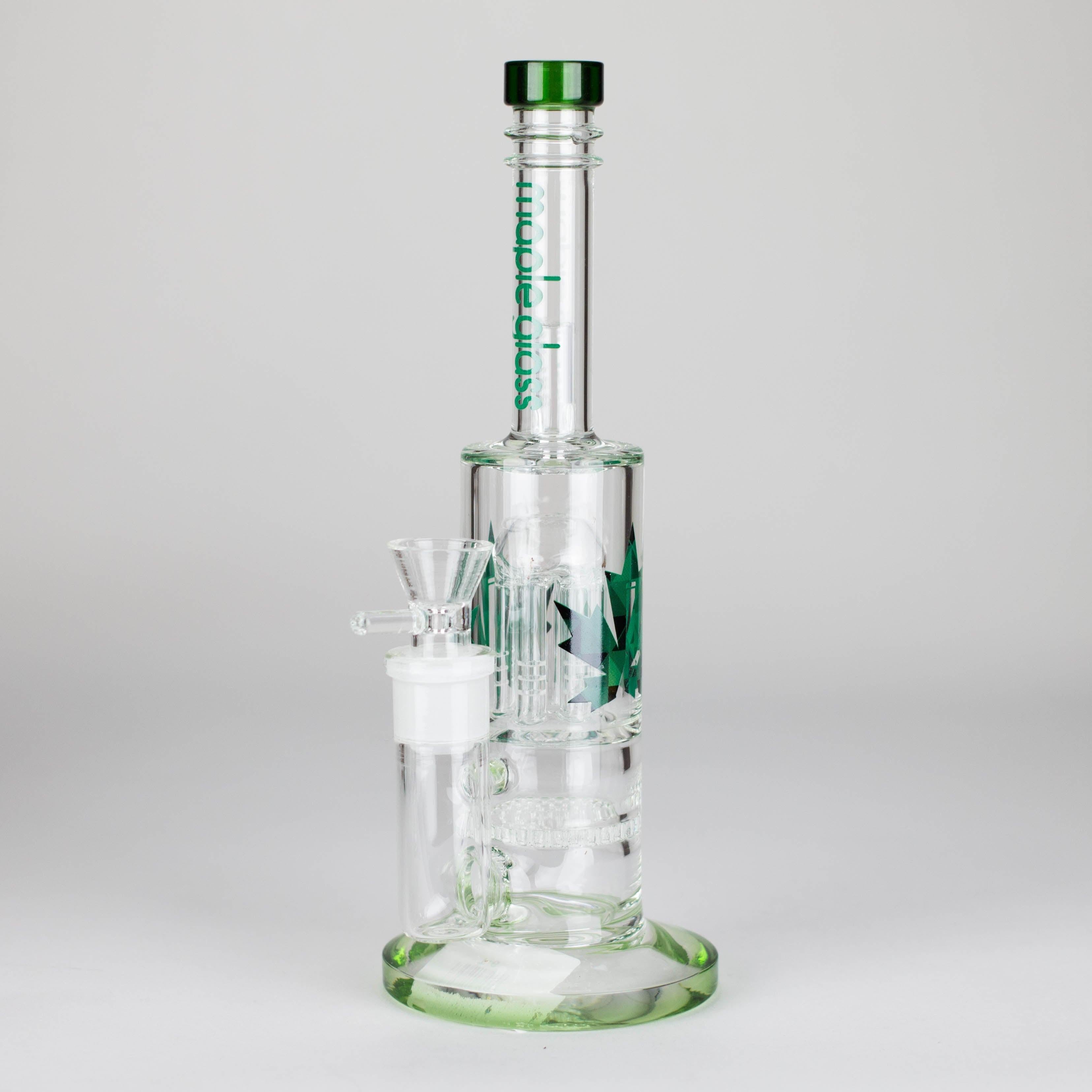 Maple Glass | 12" Honey Comb With Tree Percolator And Splash Guard Bong