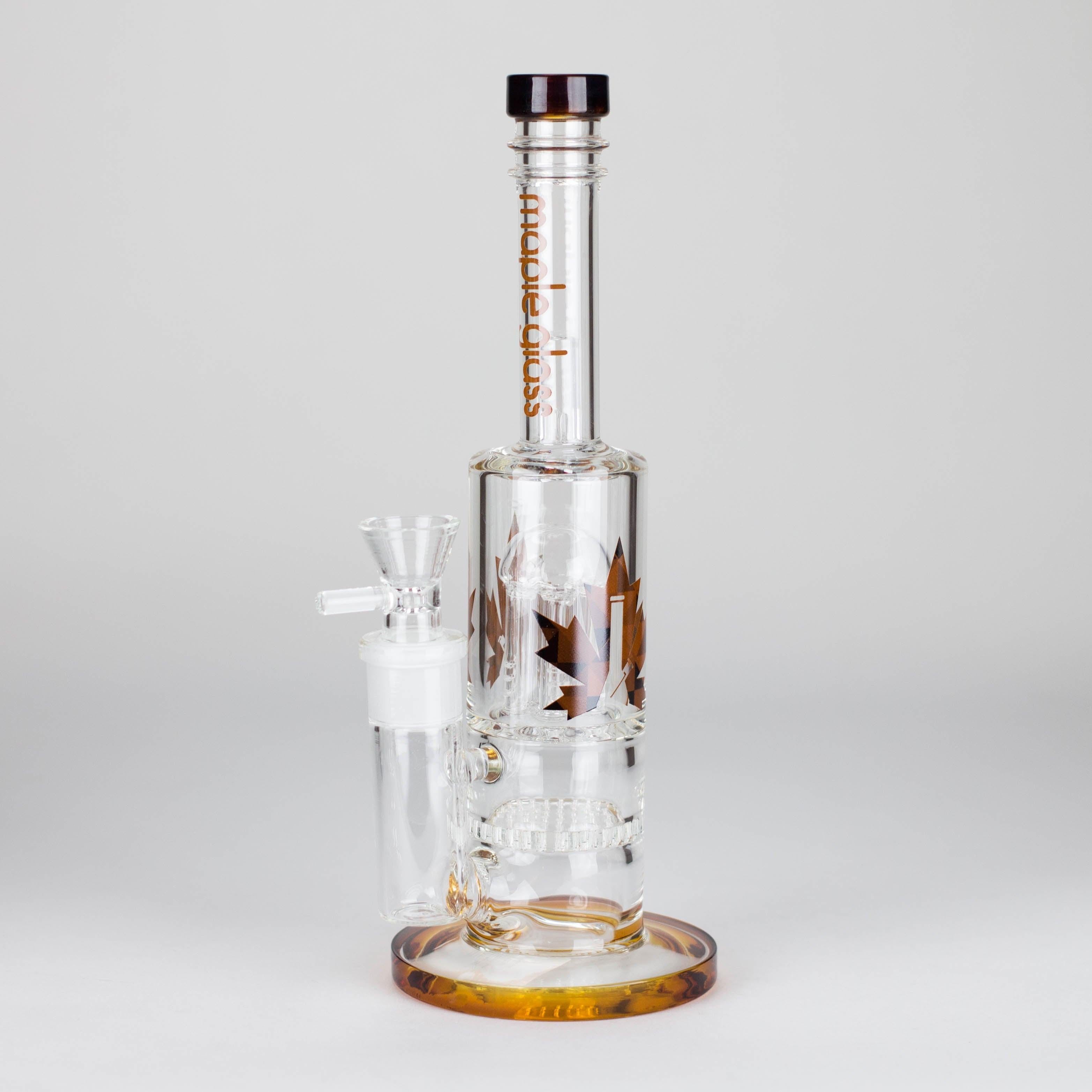 Maple Glass | 12" Honey Comb With Tree Percolator And Splash Guard Bong