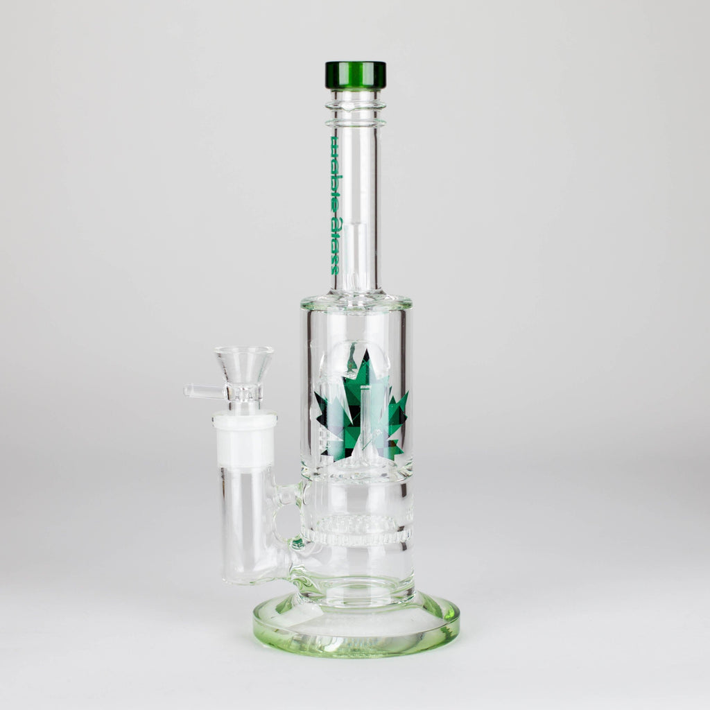 Maple Glass | 12" Honey Comb With Tree Percolator And Splash Guard Bong