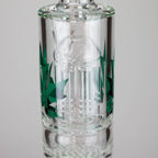 Maple Glass | 12" Honey Comb With Tree Percolator And Splash Guard Bong