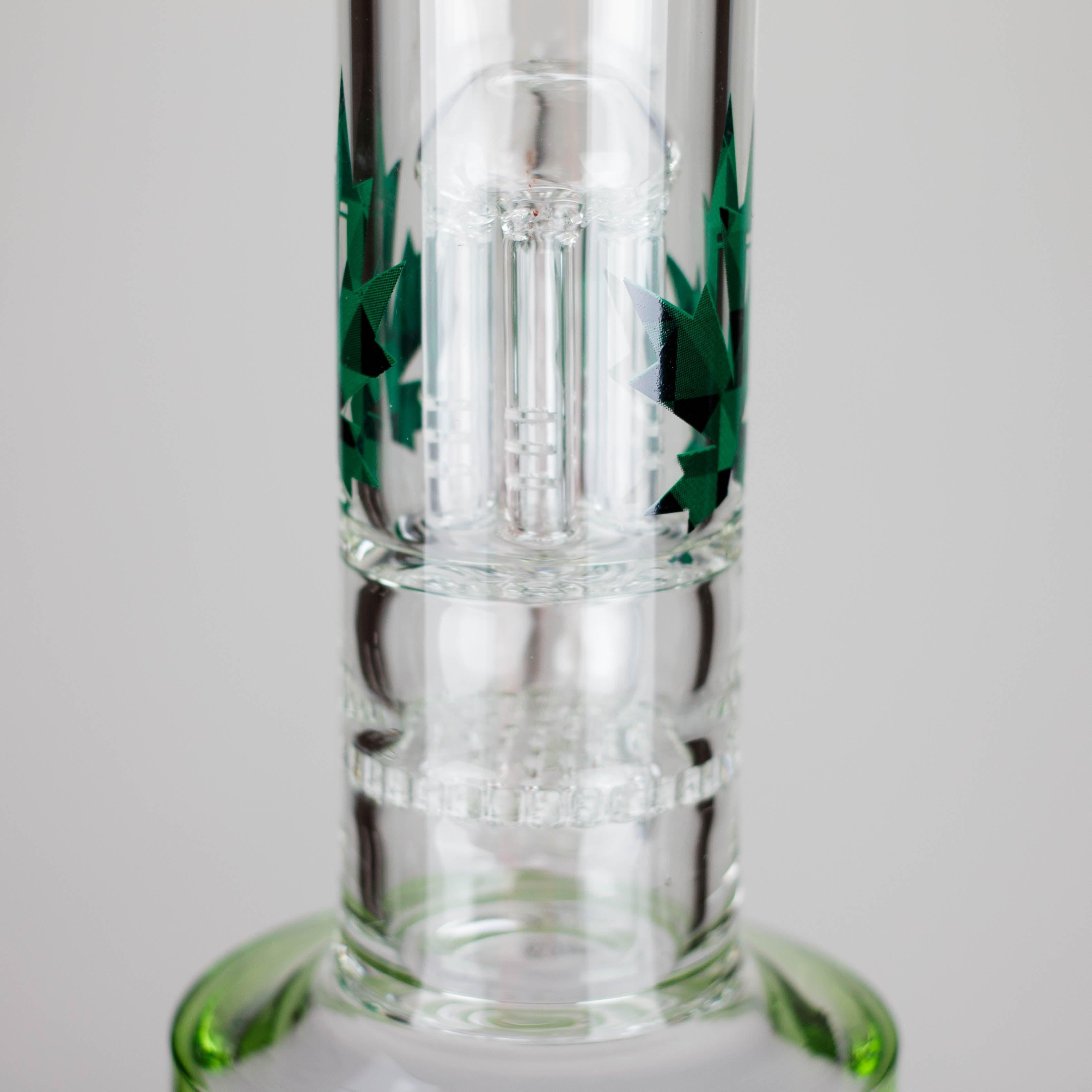 Maple Glass | 12" Honey Comb With Tree Percolator And Splash Guard Bong