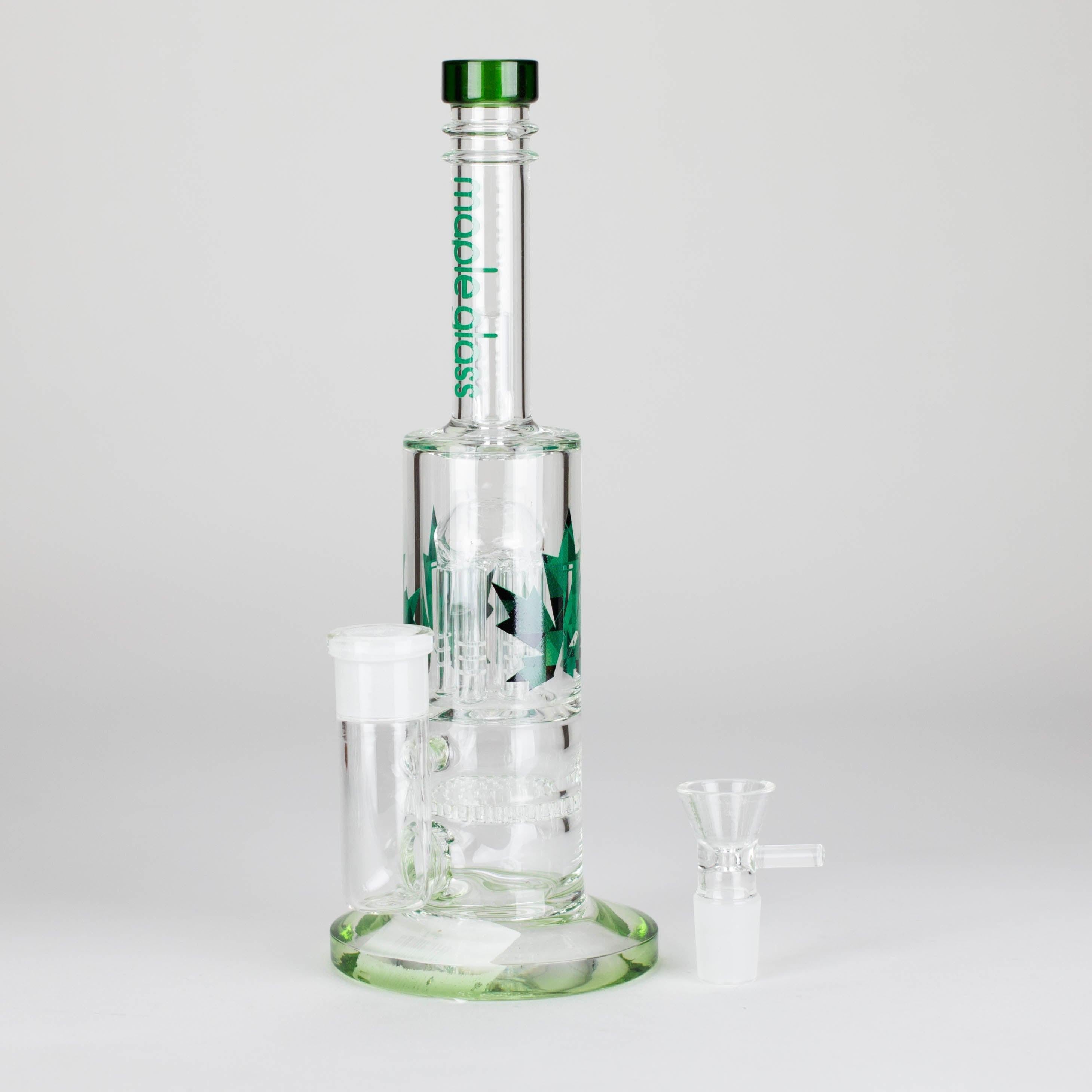 Maple Glass | 12" Honey Comb With Tree Percolator And Splash Guard Bong