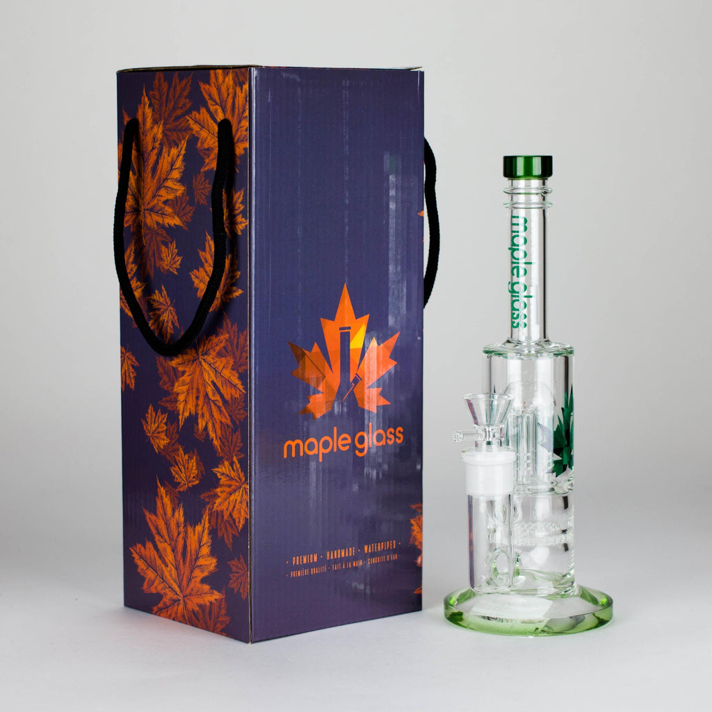 Maple Glass | 12" Honey Comb With Tree Percolator And Splash Guard Bong