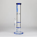 Ganjavibes | Honeycomb 18 Inches Two Disk Percolator Glass Bong By Irie Vibes Series