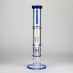 Ganjavibes | Honeycomb 18 Inches Two Disk Percolator Glass Bong By Irie Vibes Series