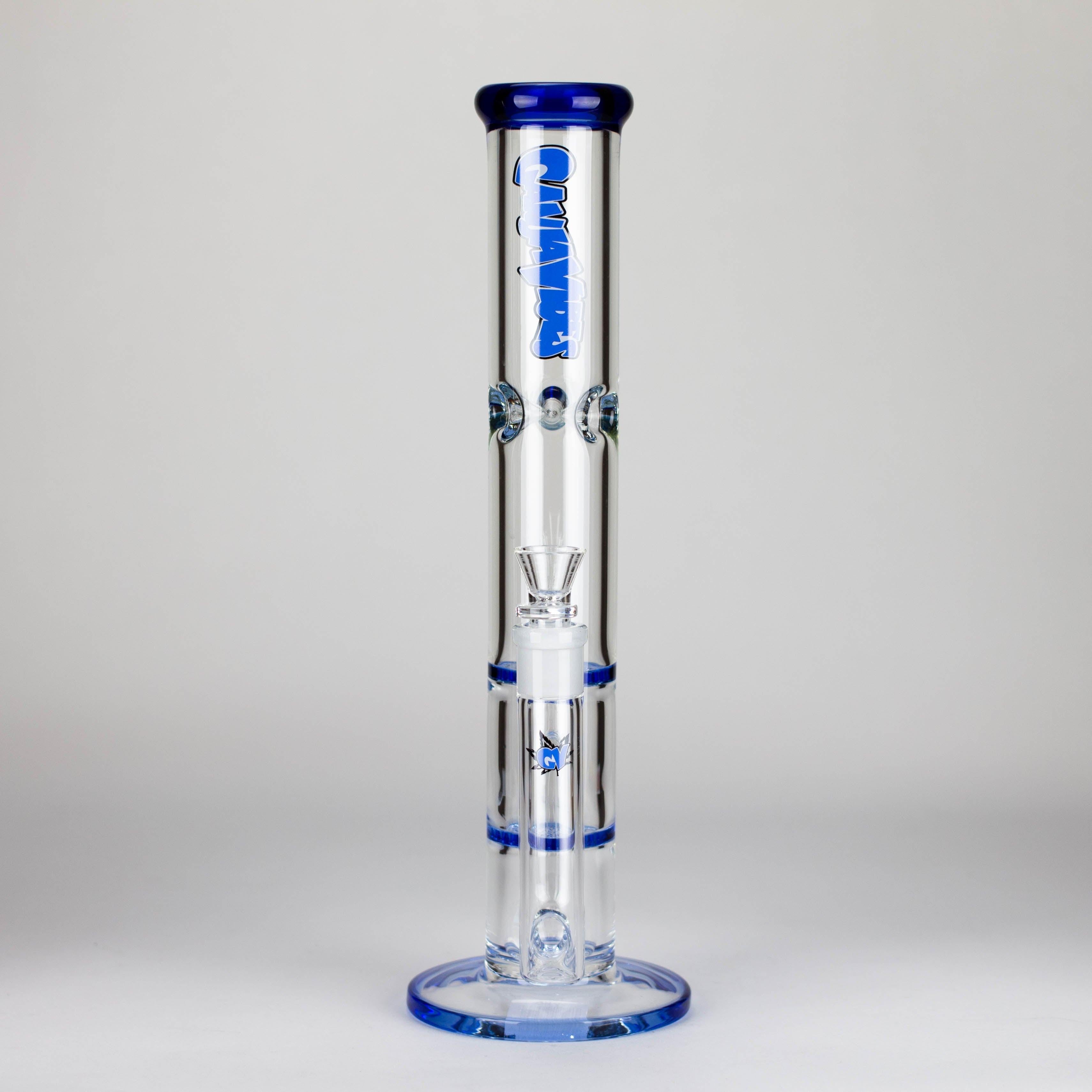 Ganjavibes | Honeycomb 18 Inches Two Disk Percolator Glass Bong By Irie Vibes Series