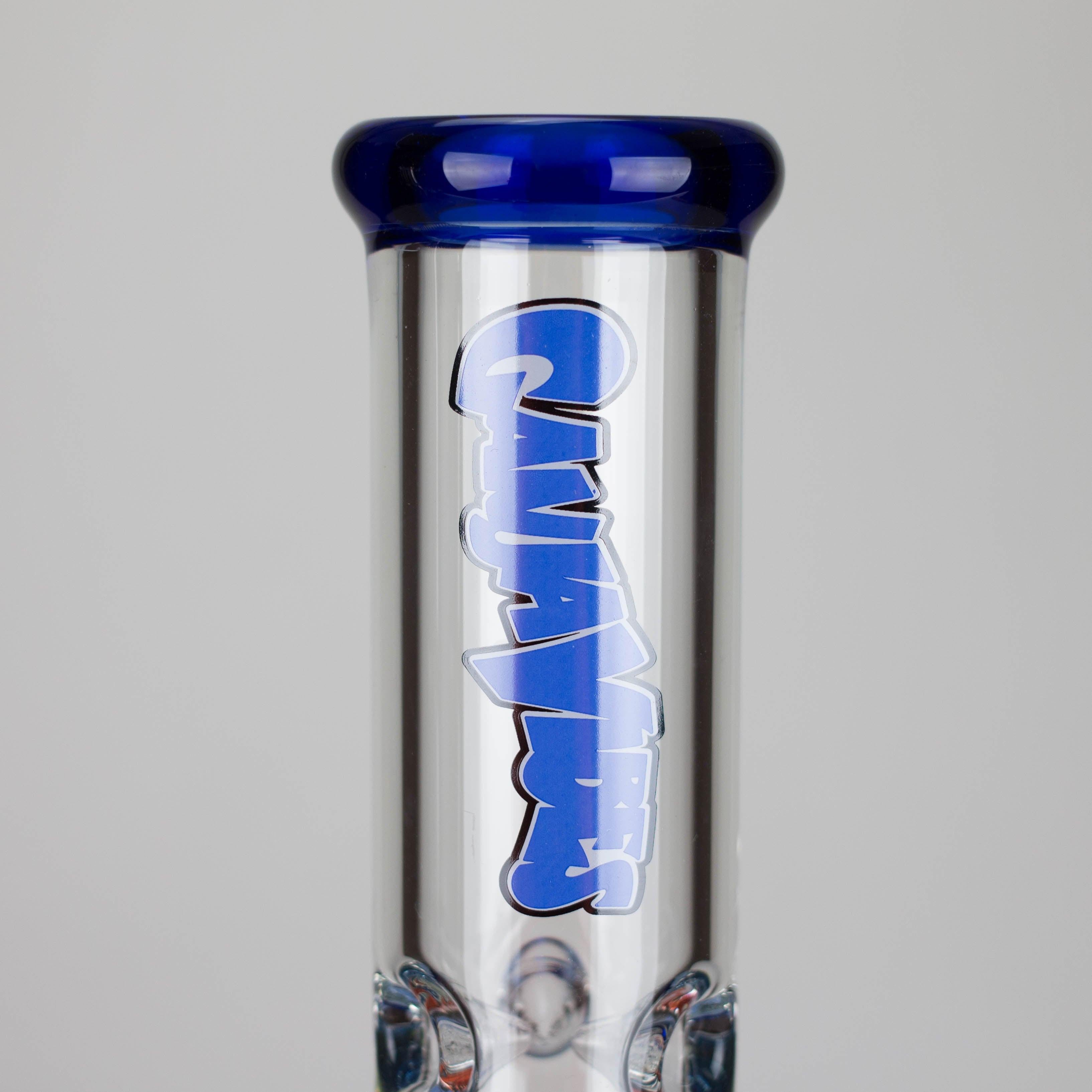 Ganjavibes | Honeycomb 18 Inches Two Disk Percolator Glass Bong By Irie Vibes Series