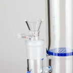 Ganjavibes | Honeycomb 18 Inches Two Disk Percolator Glass Bong By Irie Vibes Series