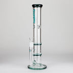 Ganjavibes | Honeycomb 18 Inches Two Disk Percolator Glass Bong By Irie Vibes Series