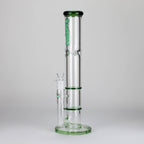 Ganjavibes | Honeycomb 18 Inches Two Disk Percolator Glass Bong By Irie Vibes Series
