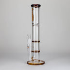 Ganjavibes | Honeycomb 18 Inches Two Disk Percolator Glass Bong By Irie Vibes Series