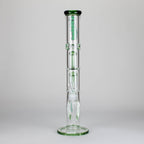 Ganjavibes | 17" Double Tree Percolator Glass Bong By Irie Vibes