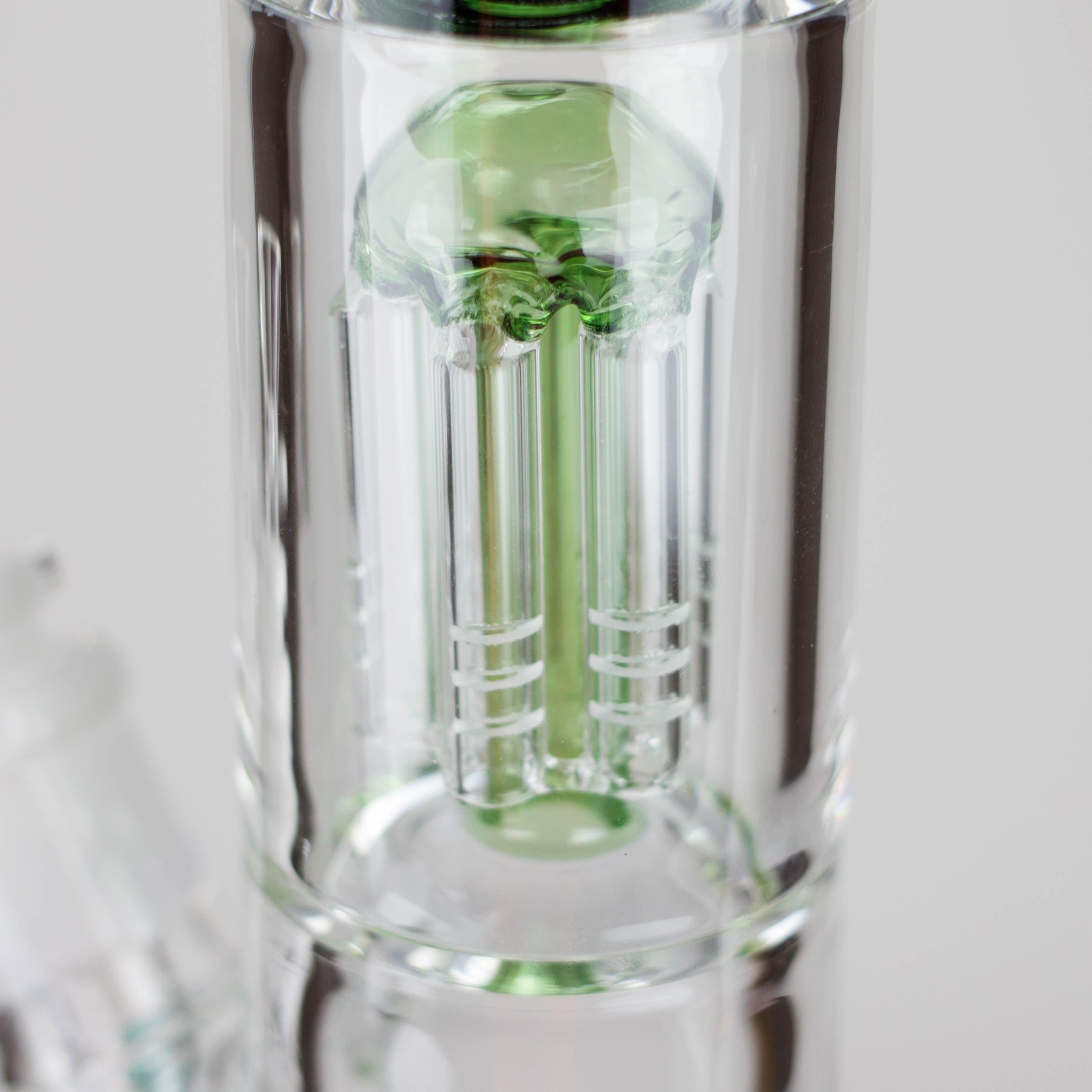 Ganjavibes | 17" Double Tree Percolator Glass Bong By Irie Vibes