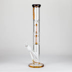 Ganjavibes | 17" Double Tree Percolator Glass Bong By Irie Vibes