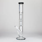 Ganjavibes | 17" Double Tree Percolator Glass Bong By Irie Vibes