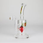 Ganjavibes | 8.5 inches Strawberry perc Waterpipe & Dabrig with Quartz Banger