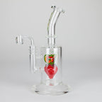 Ganjavibes | 8.5 inches Strawberry perc Waterpipe & Dabrig with Quartz Banger