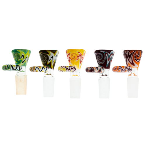 Medusa | Glass Wigwag Bowl Pack of 2 - Assorted Colours Main image