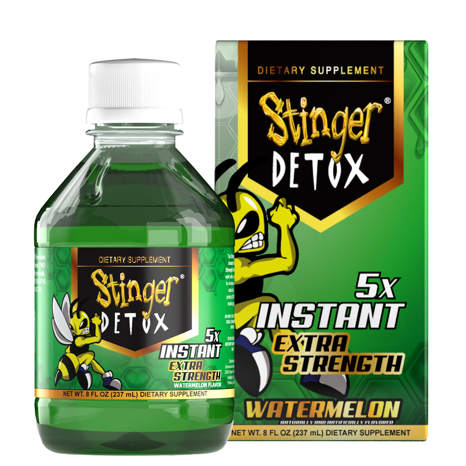 Stinger Detox | 5X Instant Extra Strength Drink – Watermelon (8 fl oz)
