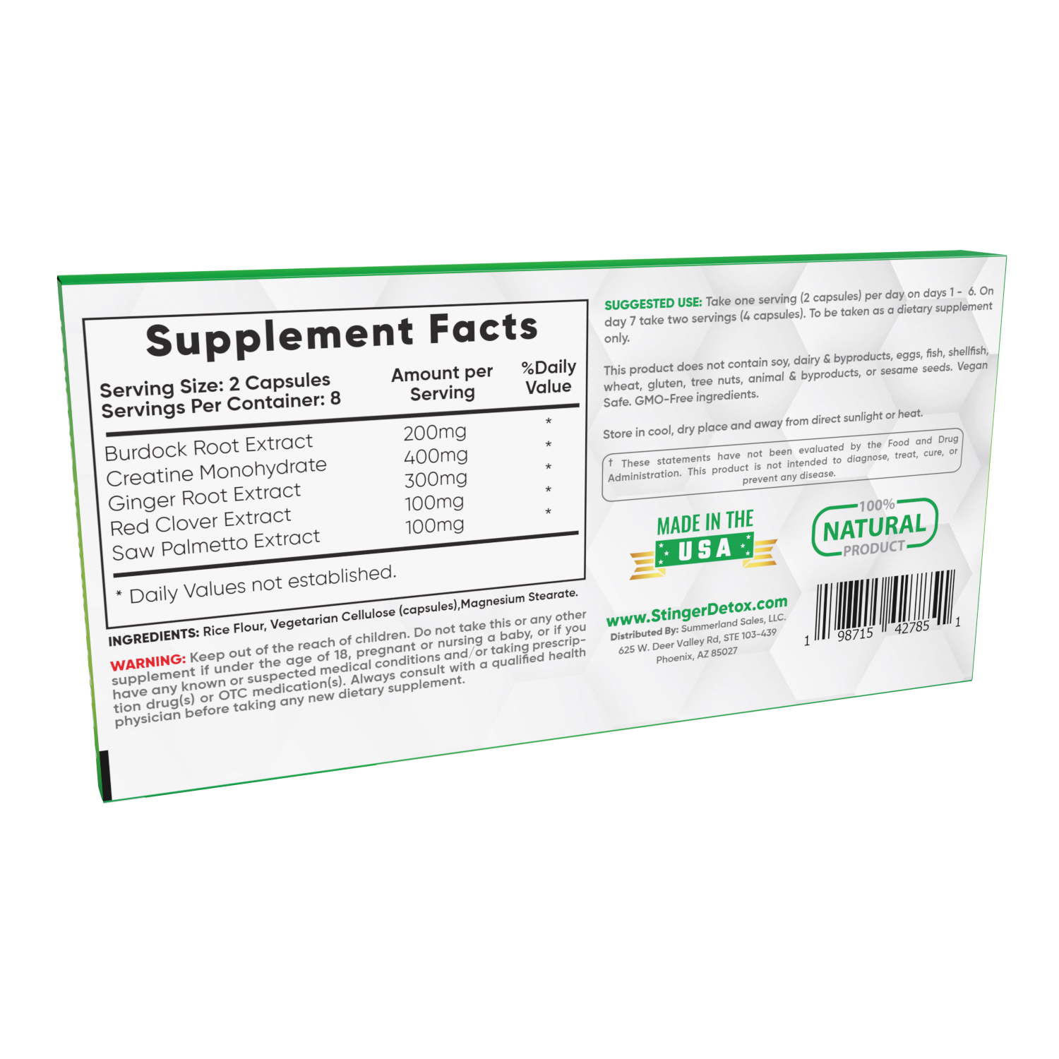 Stinger Detox | 7-Day Total Detox Permanent Cleanser Capsules