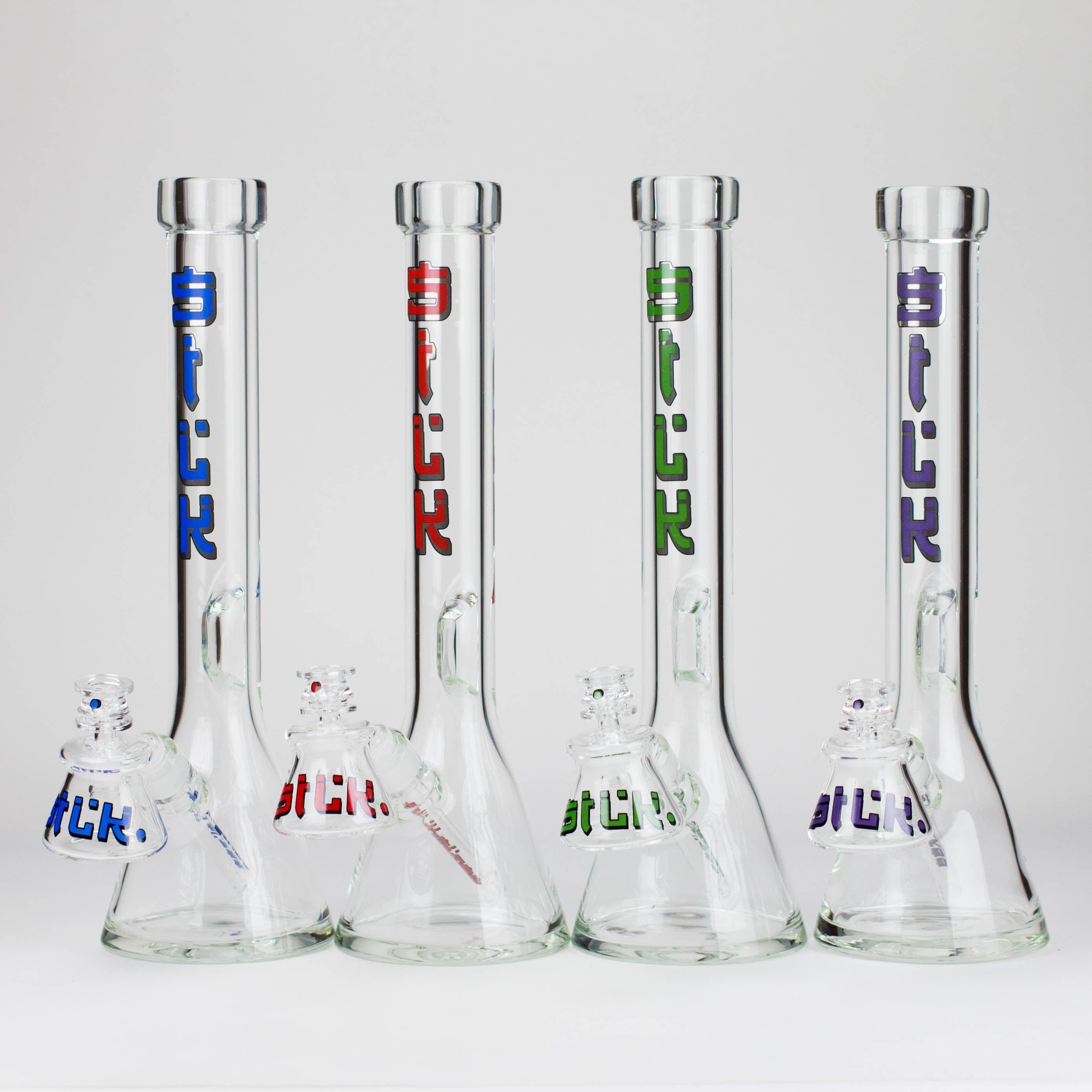 Silk Glass | 17" 10mm Thick Beaker Glass Bong with Accessories – Premium Gift Set Main image