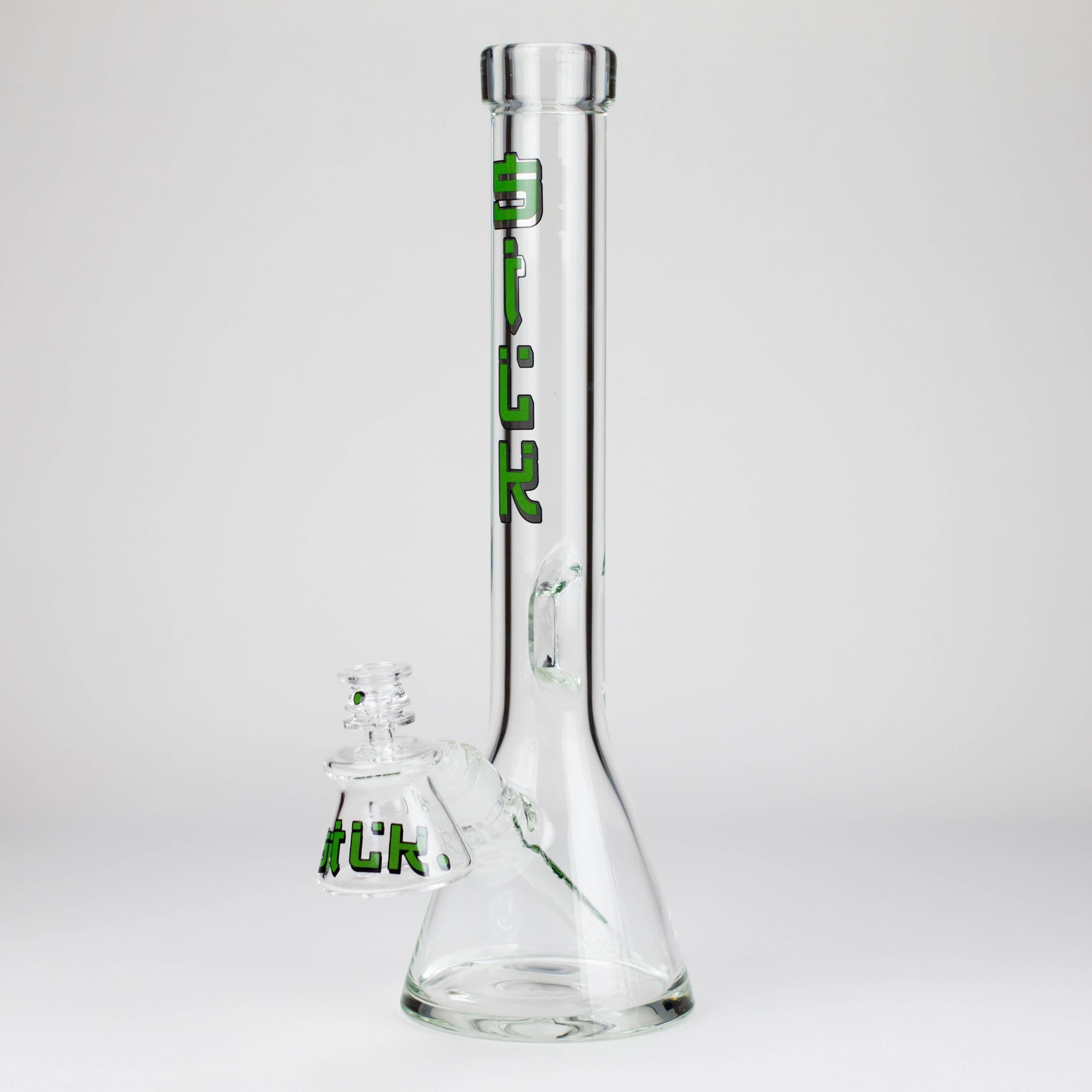Silk Glass | 17" 10mm Thick Beaker Glass Bong with Accessories – Premium Gift Set