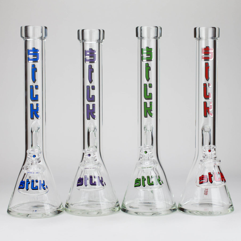 Silk Glass | 17" 10mm Thick Beaker Glass Bong with Accessories – Premium Gift Set